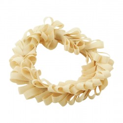 Hårsnoddar fransiga med enfärgat tyg