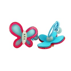 Hårsnoddar fjäril prickiga vingar