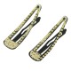 Hårclips guldfärgade nitar 2-pack