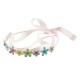 Diademband glittriga blommor