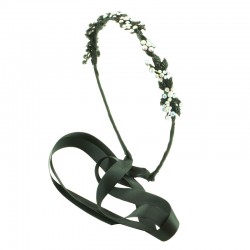 Diademband löv med strass