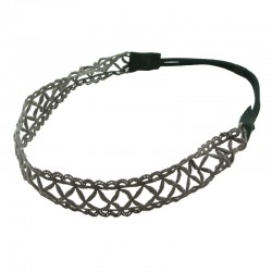 Hårband kryssmönster med bård