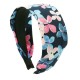 Diadem grafiska blommor extra bred