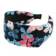 Diadem grafiska blommor extra bred