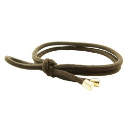 Hårsnoddar nylon med gulddetalj 2-pack