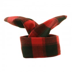Bandana svarta och röda rutor