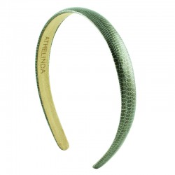 Diadem konstskinn krokodilmönster smal