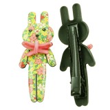 Hårklämma barn blommig kanin