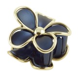 Hårklämma blomma med förgylld ram