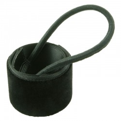 Hair cuff svart sammetstyg