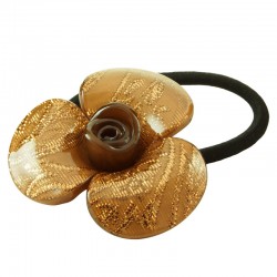 Hårsnodd mönstrad akrylblomma