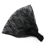 Hårband heltäckande polyester svart