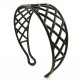 Plastdiadem extra bred med sneda rutor