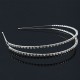 Metalldiadem dubbelram med strass