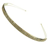 Metalldiadem med strassband