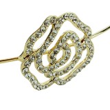 Metalldiadem med strassrosor