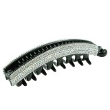 Bananklämma XL tvåfärgad strass