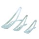 Hårclips triangelformade silver