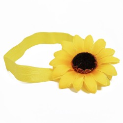 Hårband med stor solros
