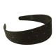 Diadem mattsvart med strass