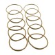 Hårsnodd skruvad tunn nylon 10pack
